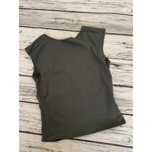 EFAN Charcoal Grey Open Back Sleeveless Club Party Top Size Small